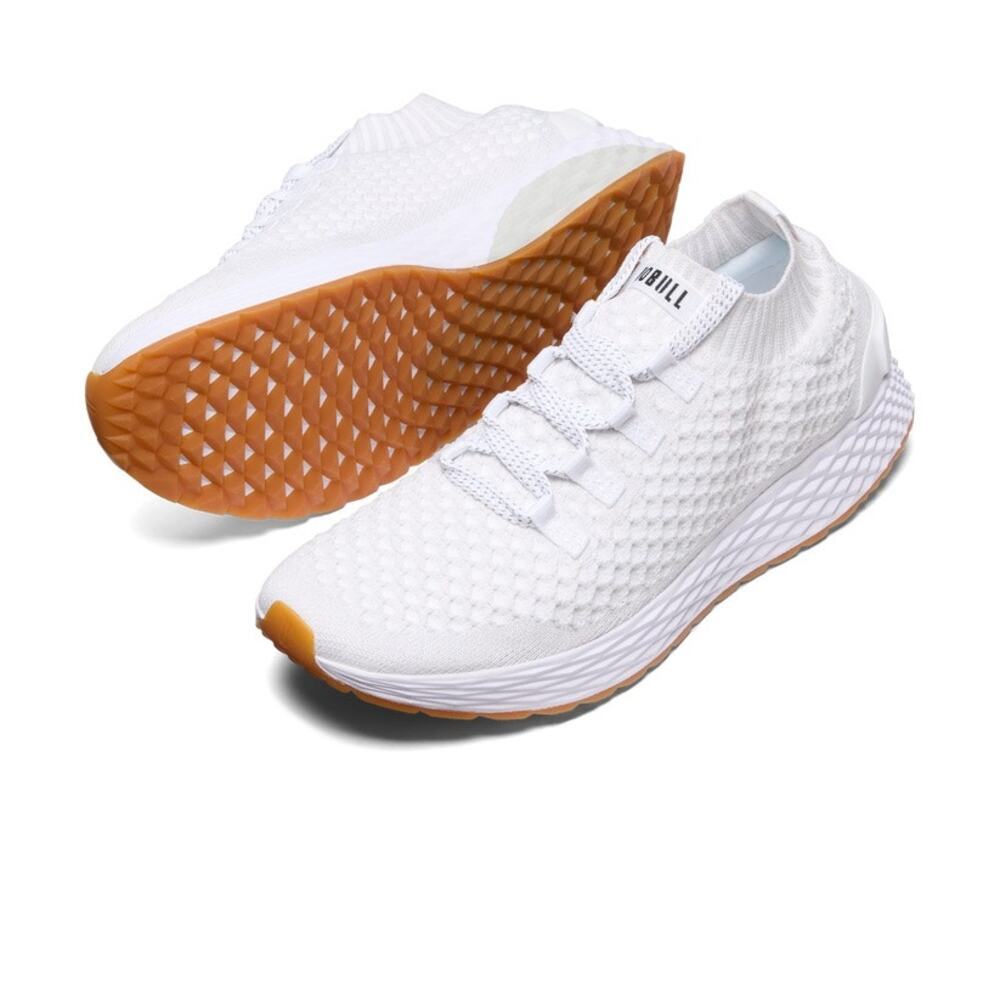 NOBULL Allday Knit Sneakers White Men’s Size 10.5 Training Gym Viral Shoes - Picture 2 of 16